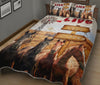 Horse Like Someone Quotes Cow Farm Art Style Quilt Bed Set - Love Quilt Bedding Set