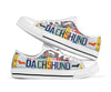 Dachshund Low Top Shoes - Love Low Top Shoes