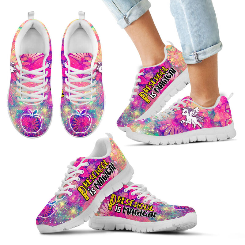 Preschool Is Magical Sneakers, Running Shoes, Shoes For Women, Shoes For Men, Custom Shoes,- Love Sneakers