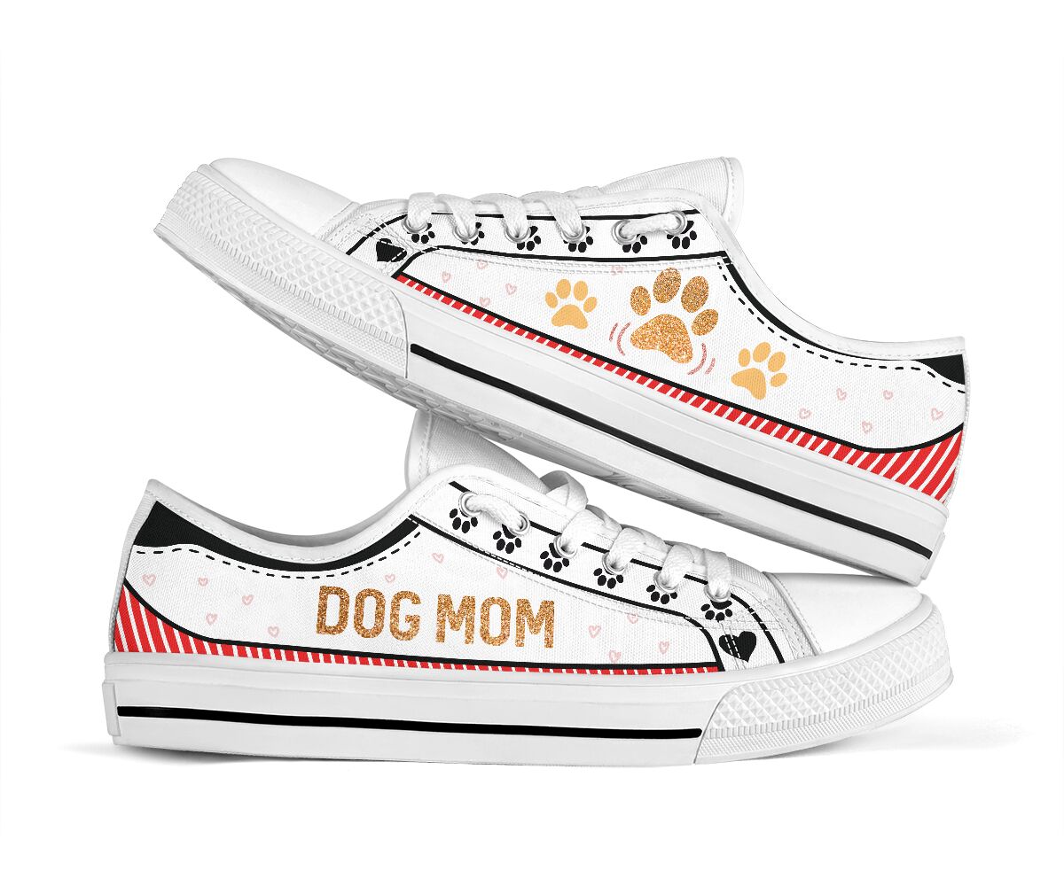 Cute Dog Mom - Low Top Shoe - Love Love Top Shoes