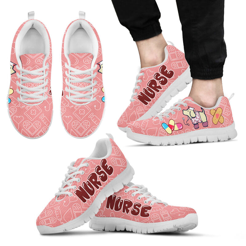 Nurse Pyppie Shoes Sneakers, Running Shoes, Shoes For Women, Shoes For Men, Custom Shoes, L- Love Sneakers