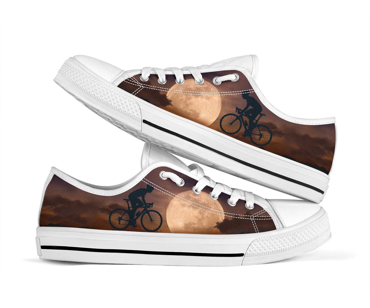 Cycling Moon - Low Top Shoe - Love Love Top Shoes