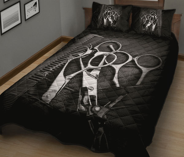 Hairstylist Leather - Bed Set - Love Quilt Bedding Set