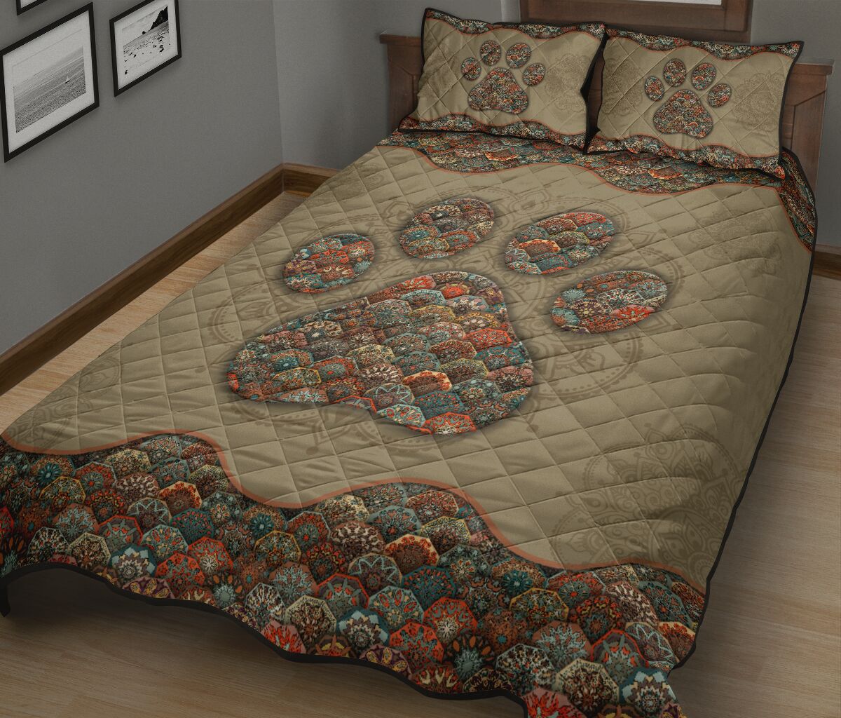 Quilt Bed Set - Dog 60 - Love Quilt Bedding Set