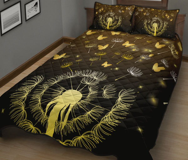 Butterfly Dandelion - Bed Set - Love Quilt Bedding Set