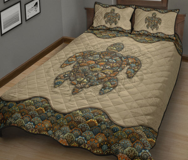 Quilt Bed Set - Mandala - Turtle 98 - Love Quilt Bedding Set