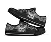 Cat Paisley Black White Low Top  Black Shoes