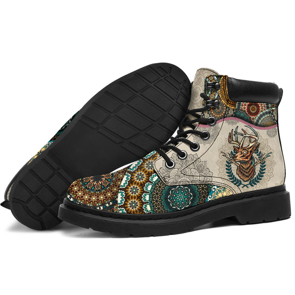 Deer - Vintage Mandala Asboot Sky 2- Love All Season Boots