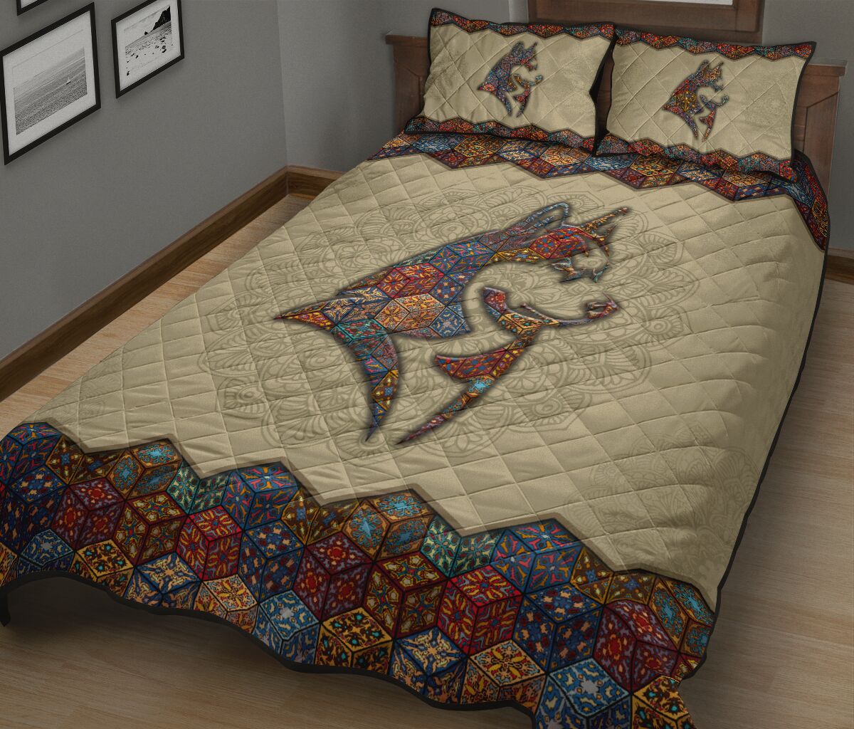 Quilt Bed Set - Mandala - Husky 81 - Love Quilt Bedding Set