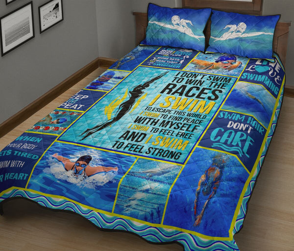 Swim With Your Heart - Bed Set - Love Quilt Bedding Set