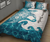 Turtle Water Quilt Bed Set - Love Quilt Bedding Set