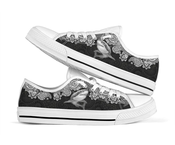 Shark - Pattern - Low Top Shoe - Love Low Top Shoes