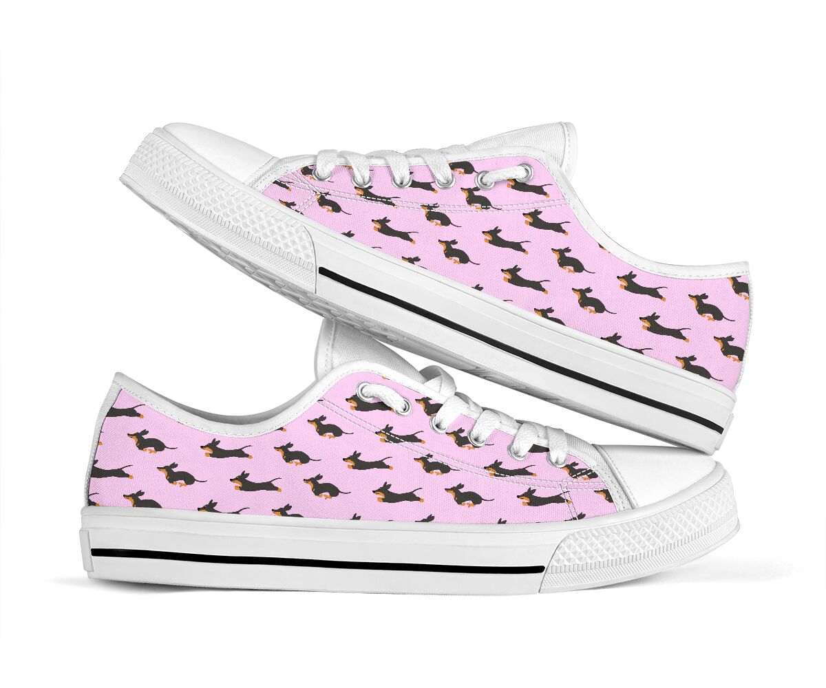 Dachshund Low Top Shoes - Love Low Top Shoes