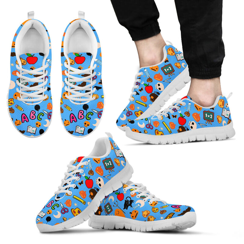 Teacher - Halloween Blue Kd Sneakers, Runni- Love Sneakers
