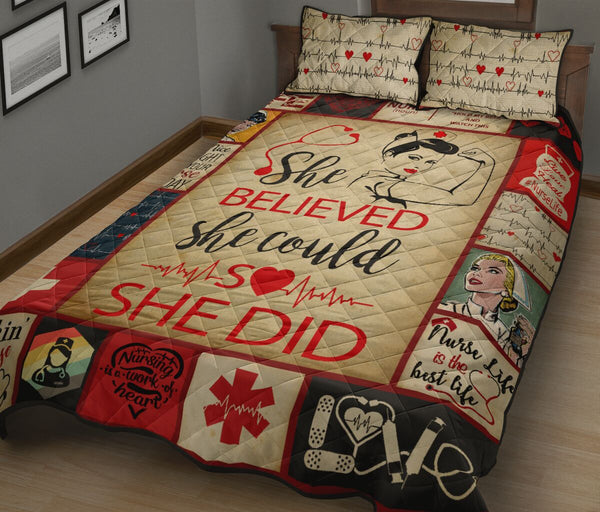 Nurse Life - Bed Set - Love Quilt Bedding Set