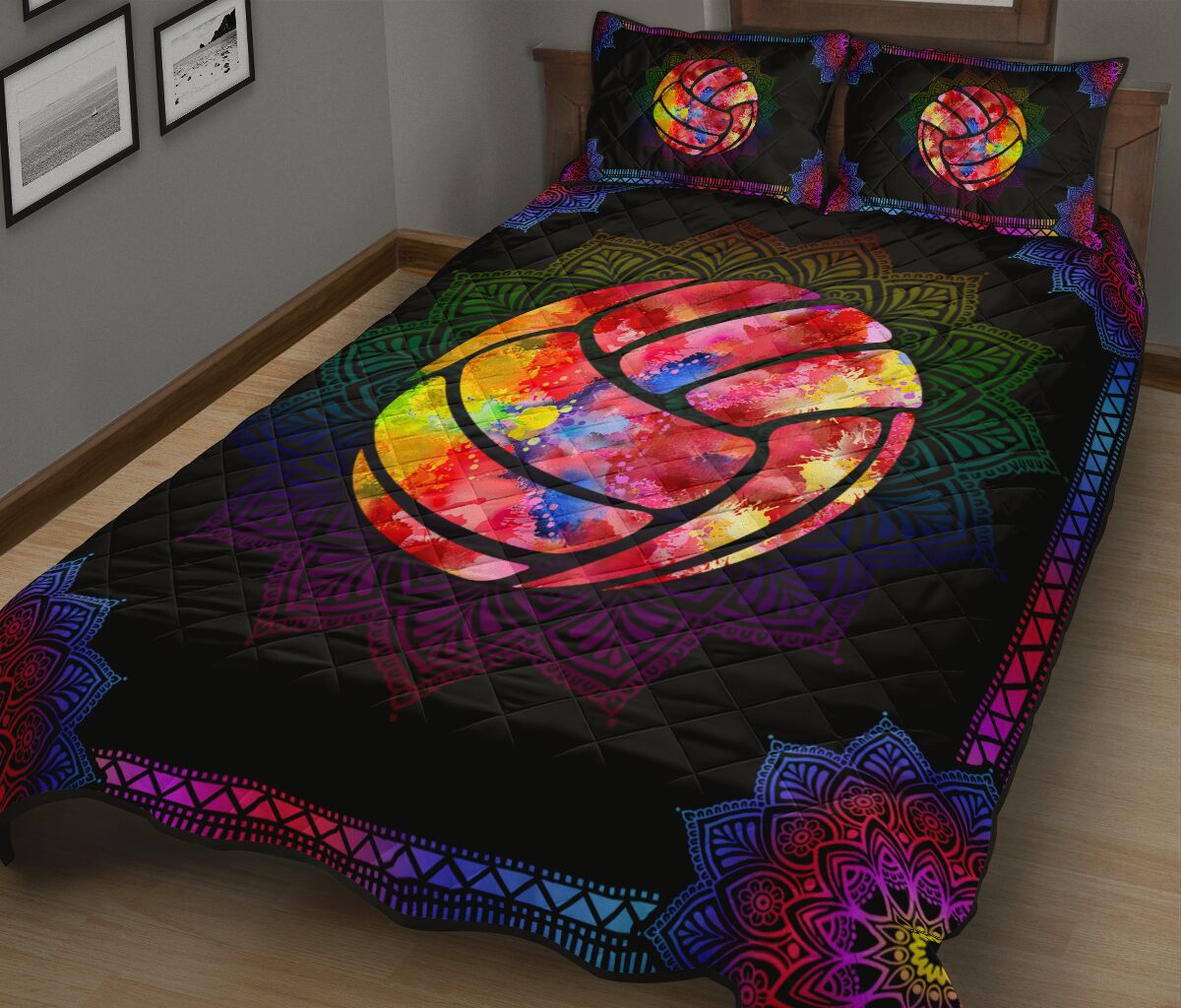 Quilt Bed Set - Volleyball 17 - Love Quilt Bedding Set