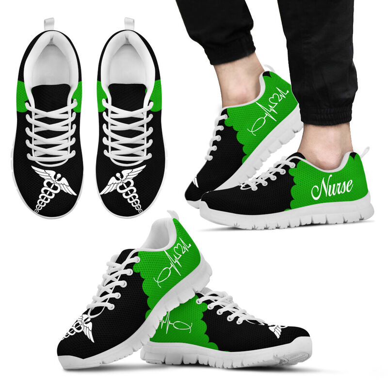 Nurse Cl Green Kd Sneakers, Running Shoes, Shoes For Women, Shoes For Men, Custom Shoes, L- Love Sneakers