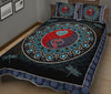 Dragonfly Mandala Ying And Yang Style Quilt Bed Set - Love Quilt Bedding Set