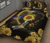 Dragonfly Heart Light Sunflower Style Quilt Bed Set- Love Quilt Bedding Set