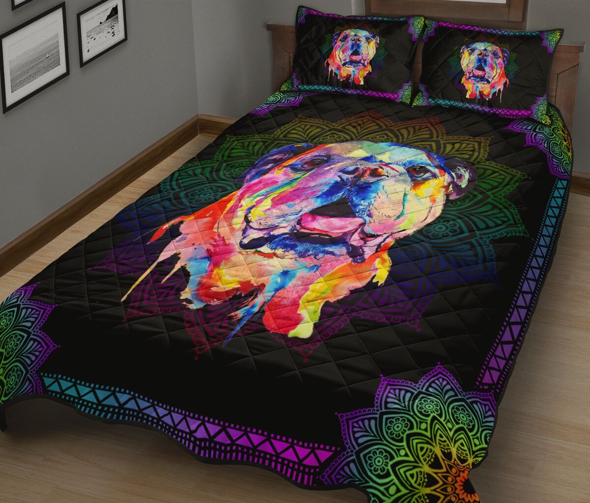 Quilt Bed Set - Bulldog 42 - Love Quilt Bedding Set