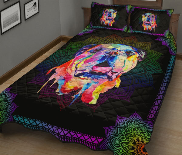 Quilt Bed Set - Bulldog 42 - Love Quilt Bedding Set