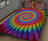 Colorful Tornado Hippie Quilt Bed Set - Love Quilt Bedding Set