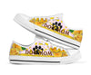 Dog Paw Rose Yellow - Low Top Shoe - Love Love Top Shoes