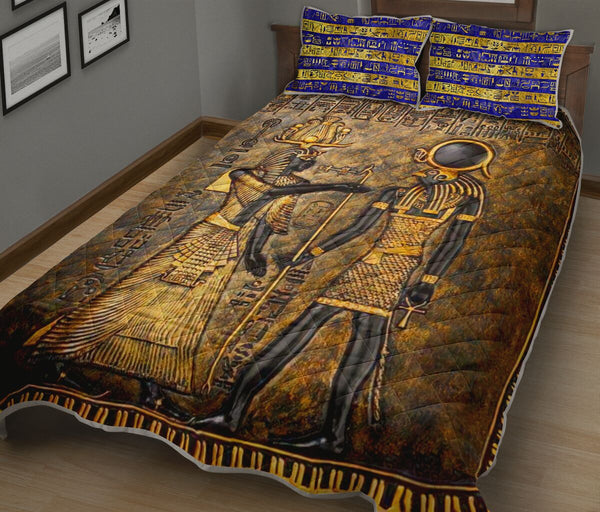 Ancient Egyptian Black - Bed Set - Love Quilt Bedding Set