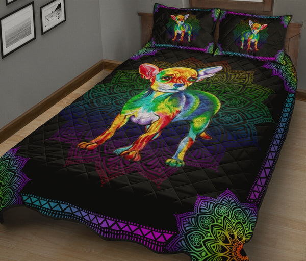 Quilt Bed Set - Chihuahua 52 - Love Quilt Bedding Set