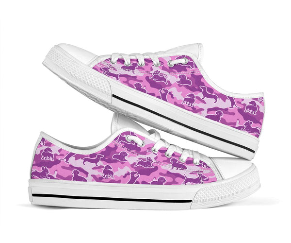 Dachshund Camo Oink Pattern - Low Top - Nnd Shoe - Love Love Top Shoes