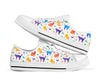 Cat Watercolor Silhouette Low Top Shoes