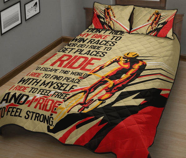 Cycling I Ride - Bed Set - Love Quilt Bedding Set