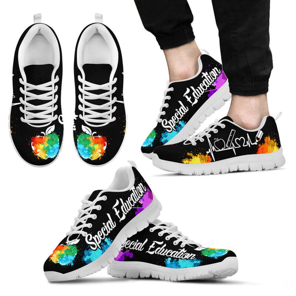 Special Education Art Color White Soles Sneakers, Running Shoes, Shoes For Women, Shoes For - Love Sneakers