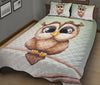 Owl Drawing Quilt Bed Set - Love Quilt Bedding Set