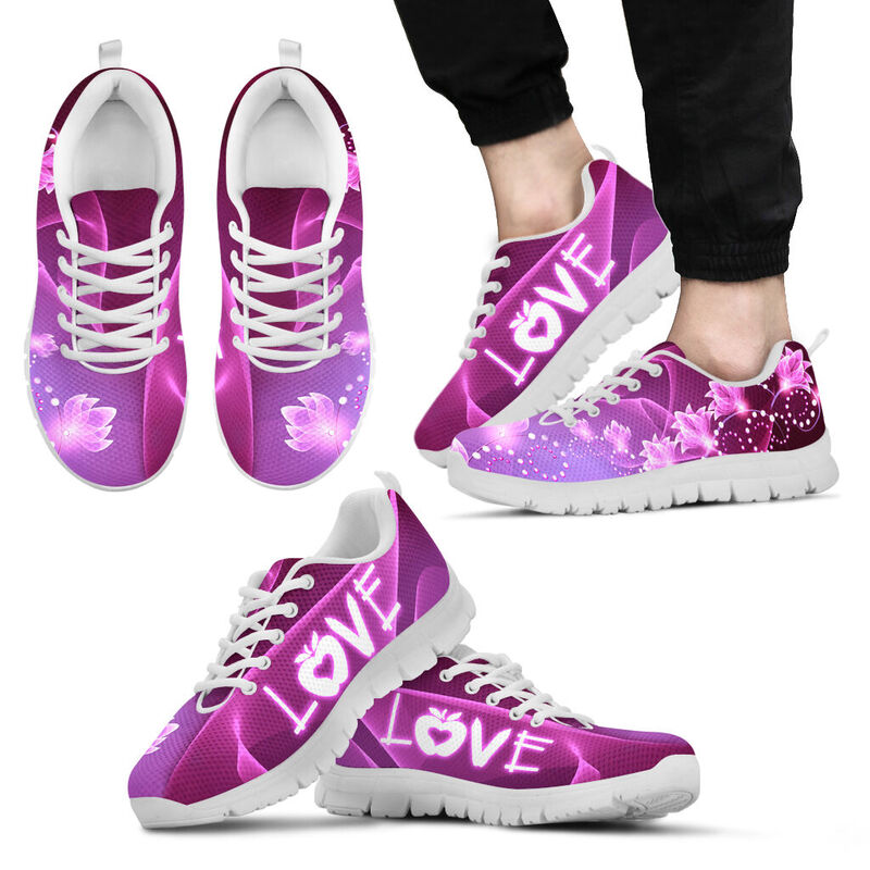 Teacher Love Flower Sneakers, Runni- Love Sneakers