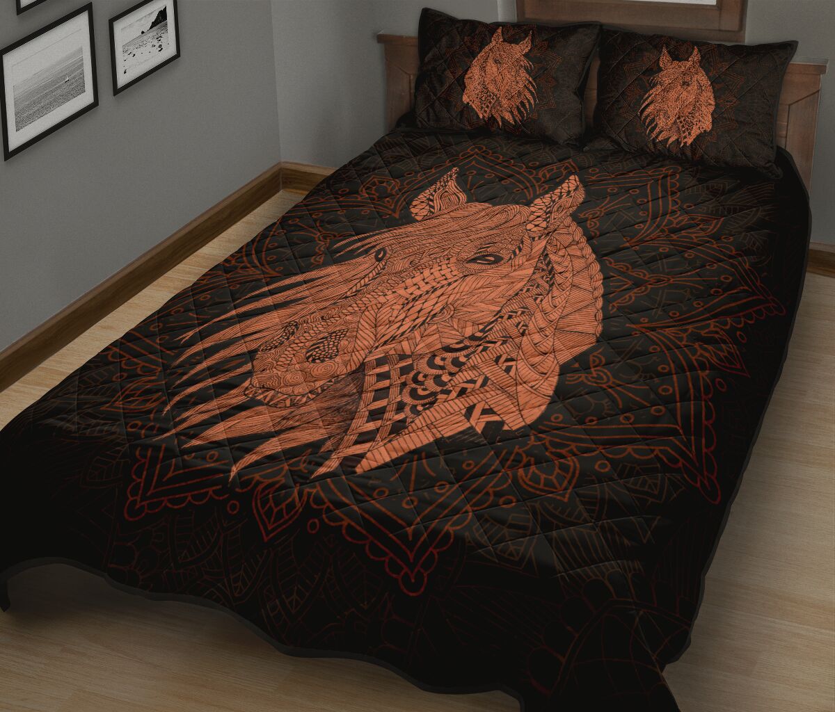Horse Quilt Bed Set 51 - Love Quilt Bedding Set
