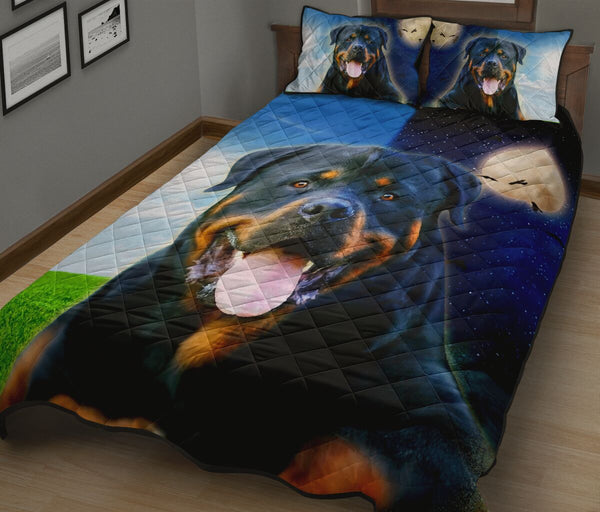 Rottweiler Day And Night - Bed Set - Love Quilt Bedding Set