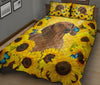 Dachshund Sunflower - Bed Set - Love Quilt Bedding Set