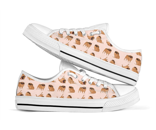 Pug Dog Shoe - Love Love Top Shoes