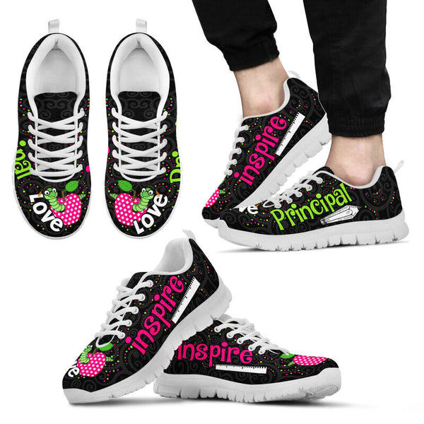 Principal Love Inspire Black Sneakers, Runni- Love Sneakers