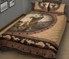 Dinosaurs Leather Heart Style Quilt Bed Set - Love Quilt Bedding Set