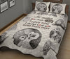 Owl Quote Style Quilt Bed Set- Love Quilt Bedding Set