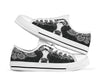 Cow Paisley Black White Low Top  Shoes