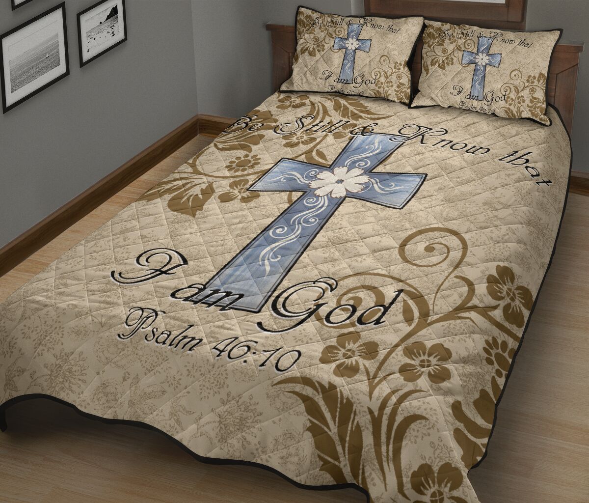 Cross Quilt Bed Set - Love Quilt Bedding Set