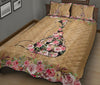 Fox Flower Wood Style Quilt Bed Set - Love Quilt Bedding Set