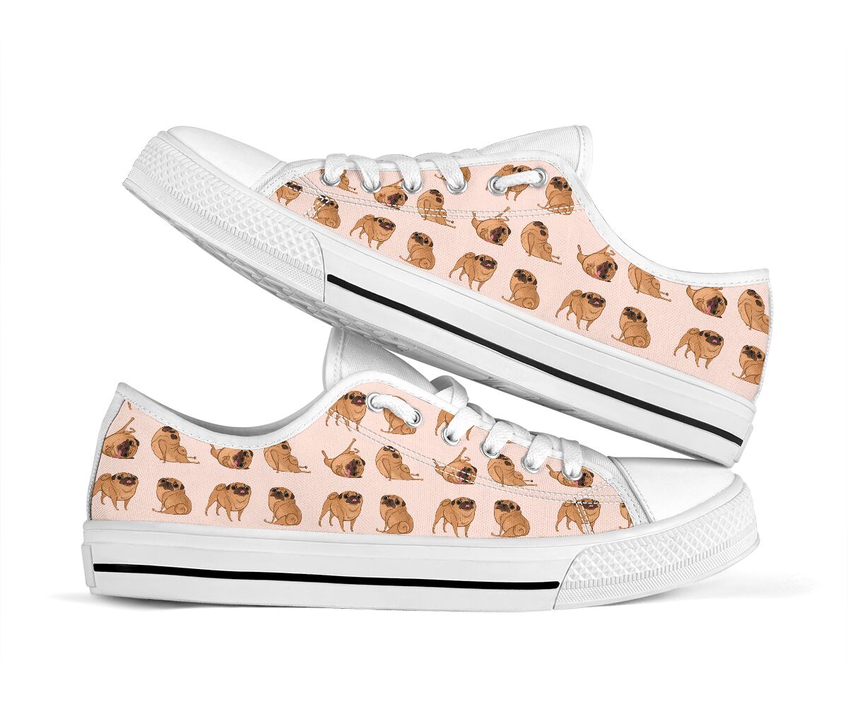 Pug Shoes -  Love Low Top Shoes