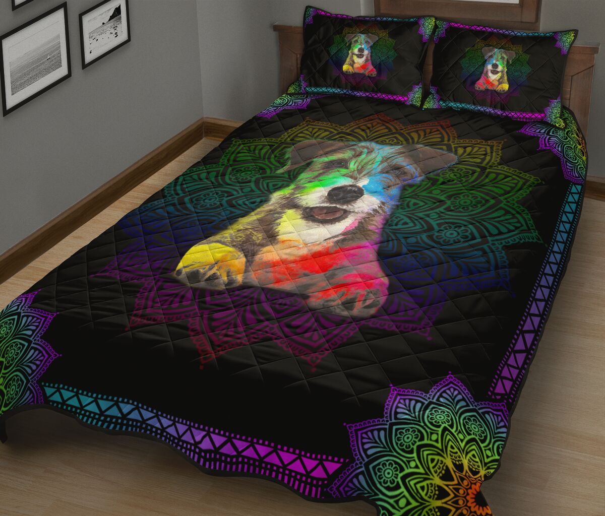 Quilt Bed Set - Jack Russell 95 - Love Quilt Bedding Set