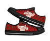 Pig Red Plaid Low Top  Shoes