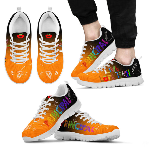 Principal Live Love Teach Black Orange Kd Sneakers, Runni- Love Sneakers