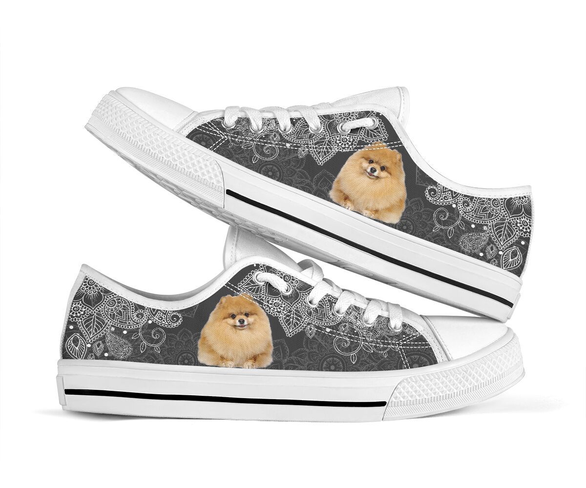 Pomeranian Mandala - Low TopShoe - Love Love Top Shoes